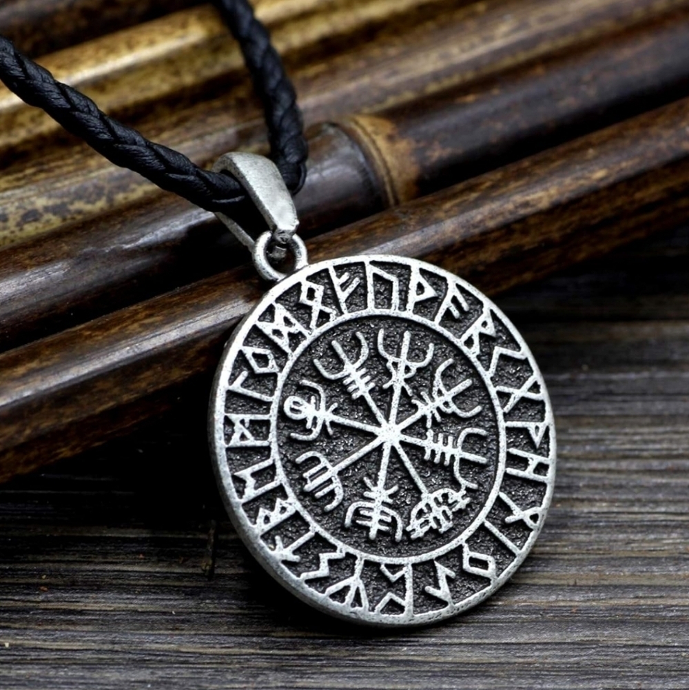 Silver Norse Rune Pendant Necklace